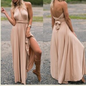 Multi-rope Crossover Backless Sexy Bandage Dress